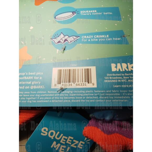 Bark Thrash It! Under The Seams Fish Soft Toy for Small Dogs - Picture 5 of 5